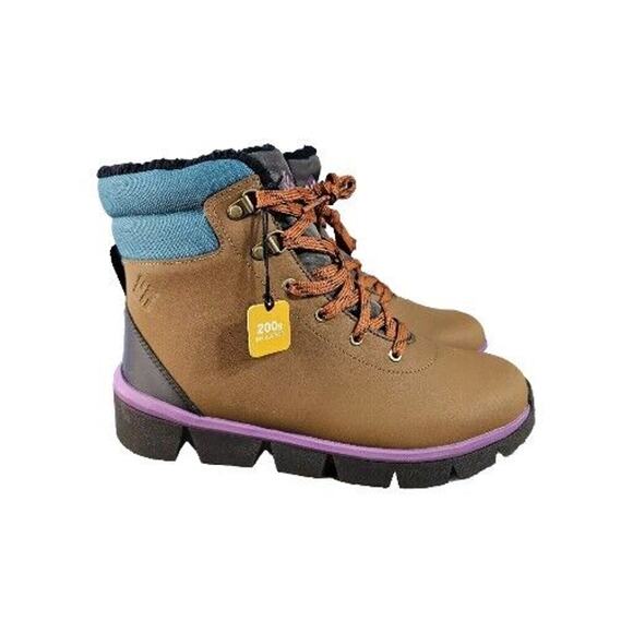 Columbia Women's Snow Boots Size 8 Keetley 200g Waterproof BL8467 Brown Lavender - Picture 1 of 11